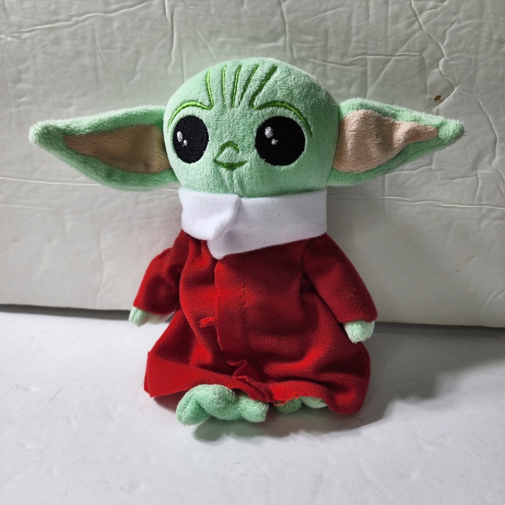Galerie Star Wars Grogu Baby Yoda Plush The Mandalorian Red Outfit 7"